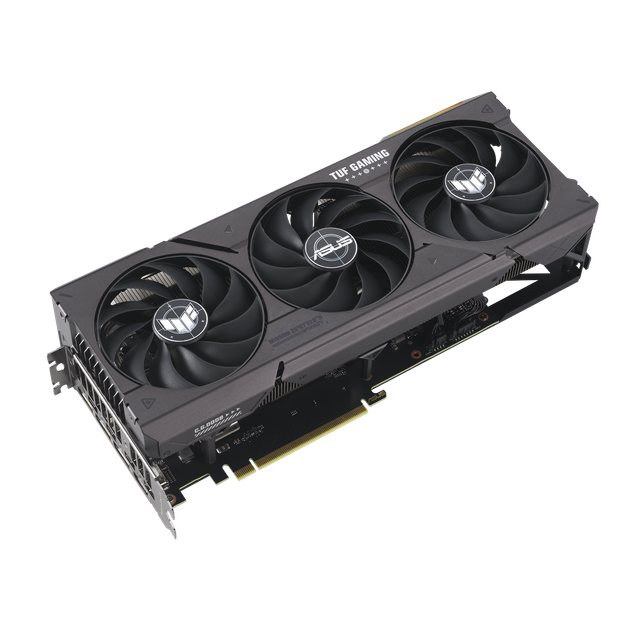 Tuf Gaming Ge Force Rtx 4060 Ti Graphics Card  Graphics Card Front Angled View 